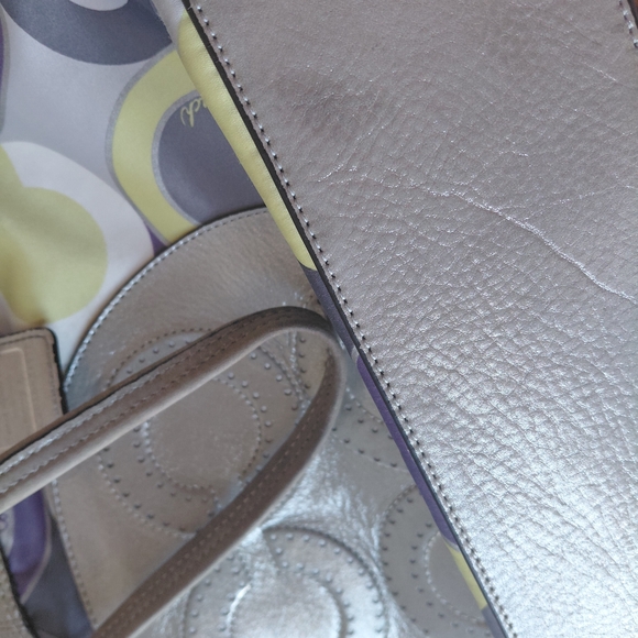 Coach Julia Op Art Signature Shoulder Tote - Picture 14 of 14